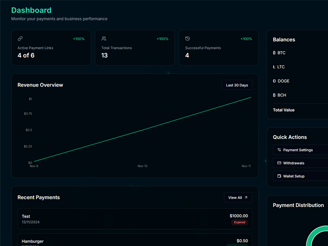 PayLoop Dashboard Interface
